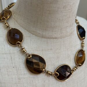 Banana Republic Necklace Polished Neutral Stones